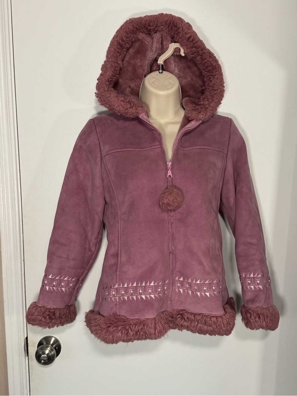Arizona Jean Company Dusty Rose Hooded Coat - M